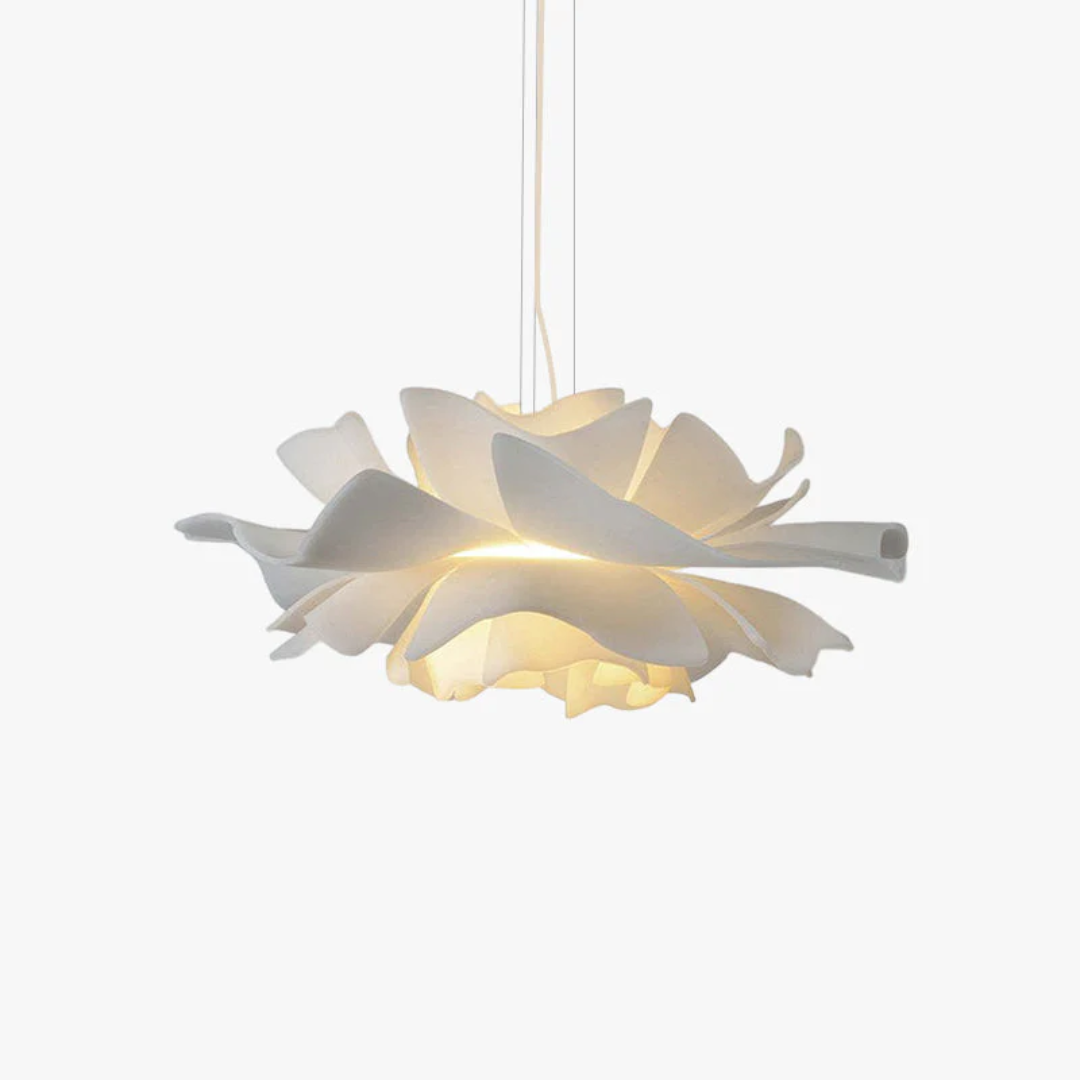 Bloemen Hanglamp Wit Metaal Modern Design Sophia - Mode Vibes