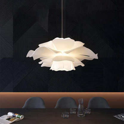 Bloemen Hanglamp Wit Metaal Modern Design Sophia