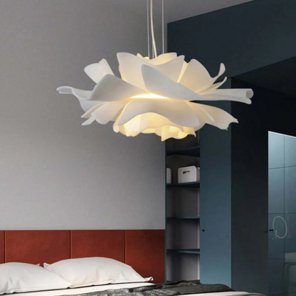 Bloemen Hanglamp Wit Metaal Modern Design Sophia