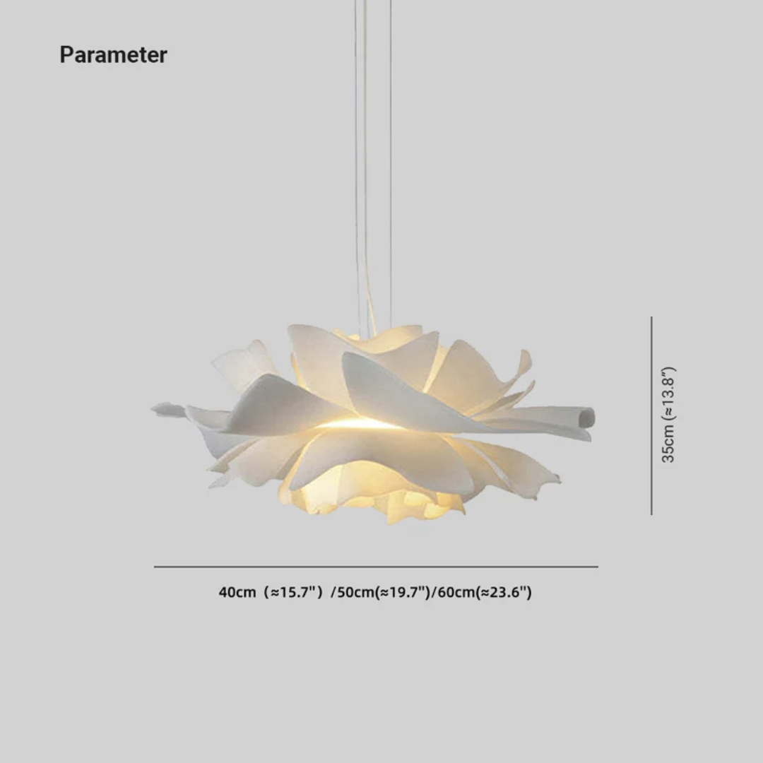 Bloemen Hanglamp Wit Metaal Modern Design Sophia