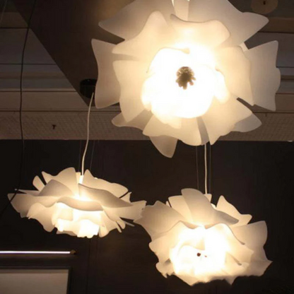 Bloemen Hanglamp Wit Metaal Modern Design Sophia
