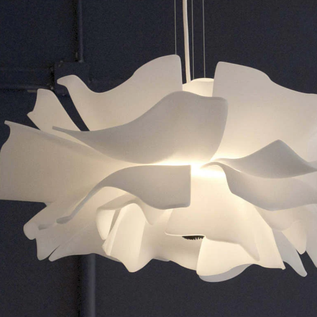 Bloemen Hanglamp Wit Metaal Modern Design Sophia