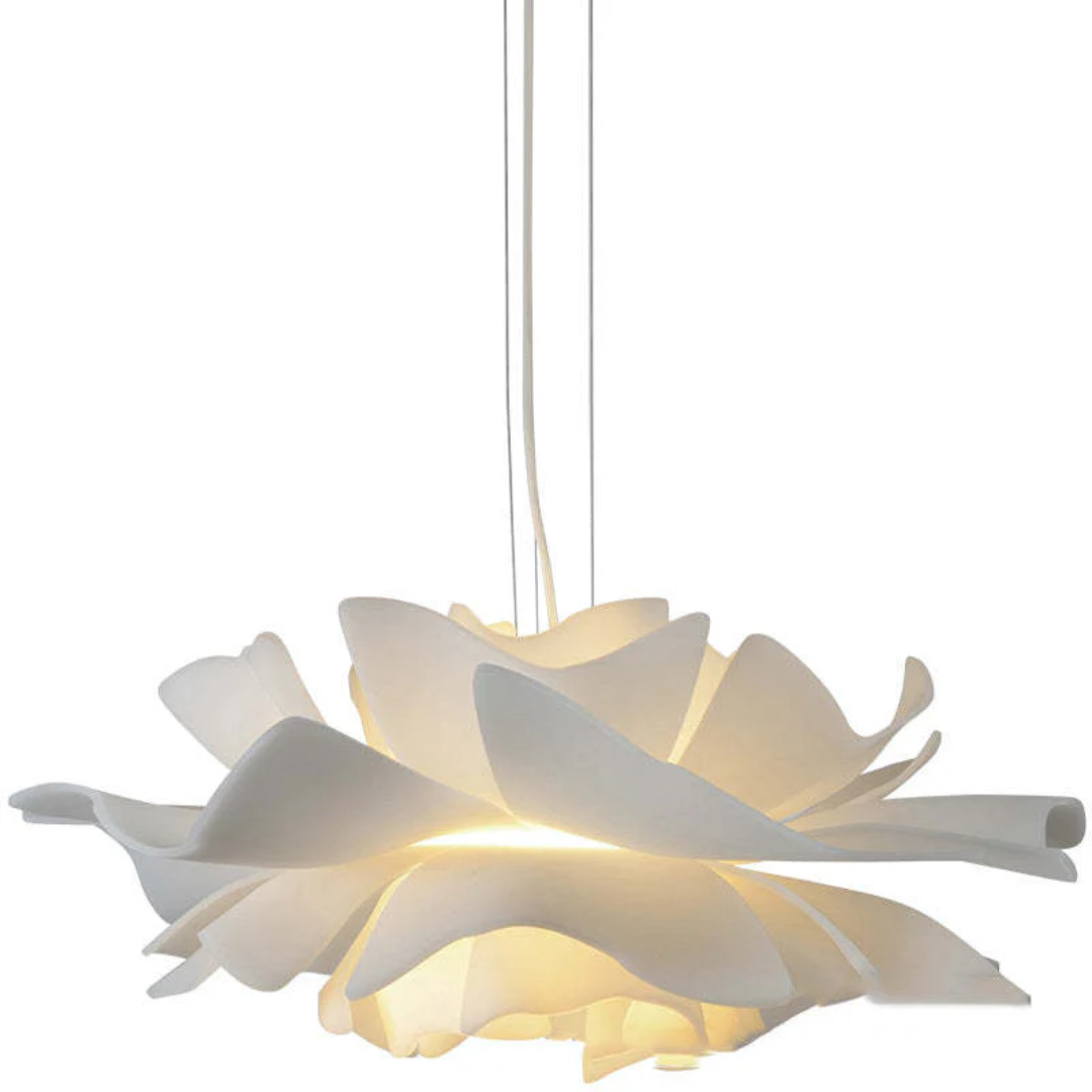 Bloemen Hanglamp Wit Metaal Modern Design Sophia