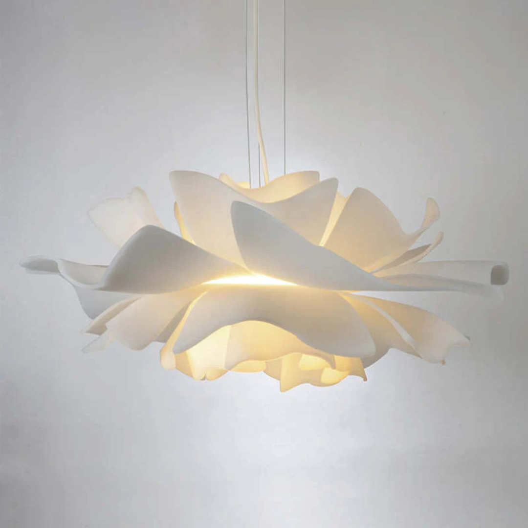 Bloemen Hanglamp Wit Metaal Modern Design Sophia