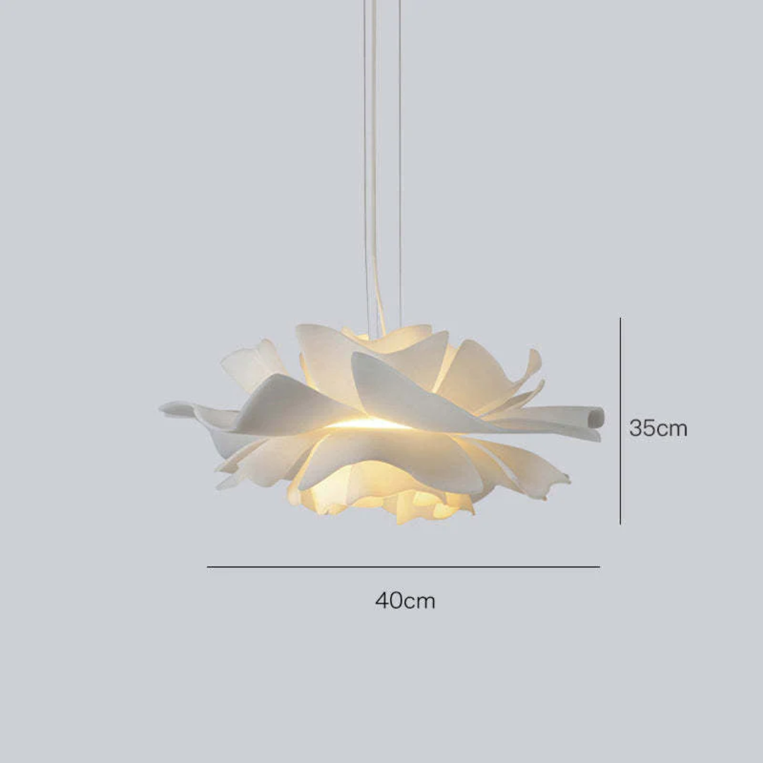 Bloemen Hanglamp Wit Metaal Modern Design Sophia