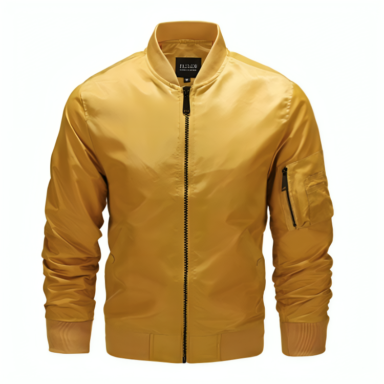 Heren Bomberjack Polyester Waterdicht en Stijlvol
