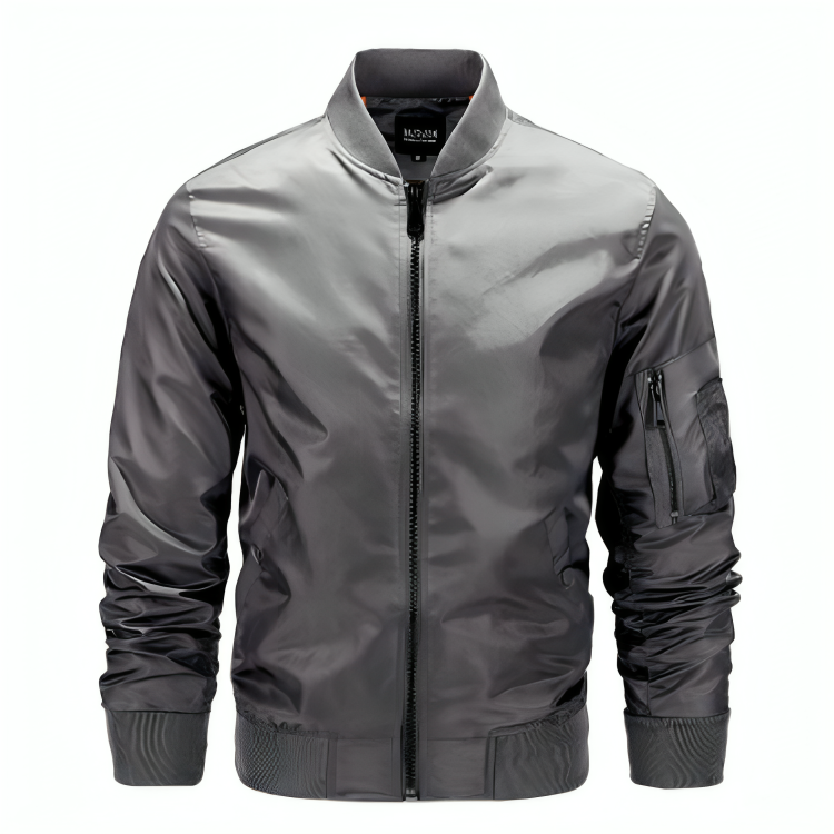 Heren Bomberjack Polyester Waterdicht en Stijlvol