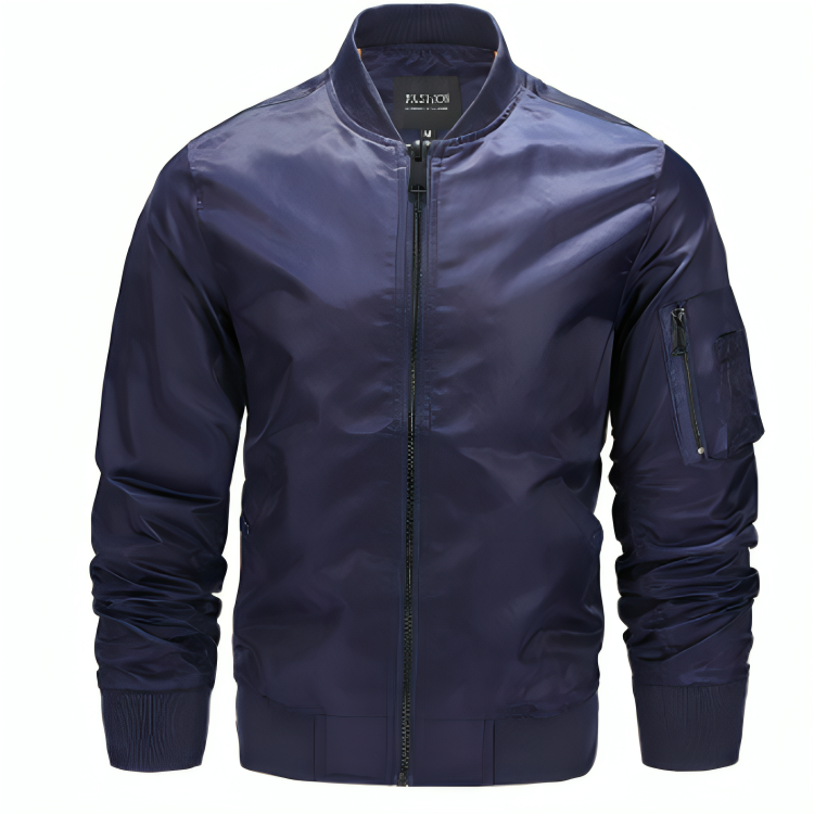 Heren Bomberjack Polyester Waterdicht en Stijlvol