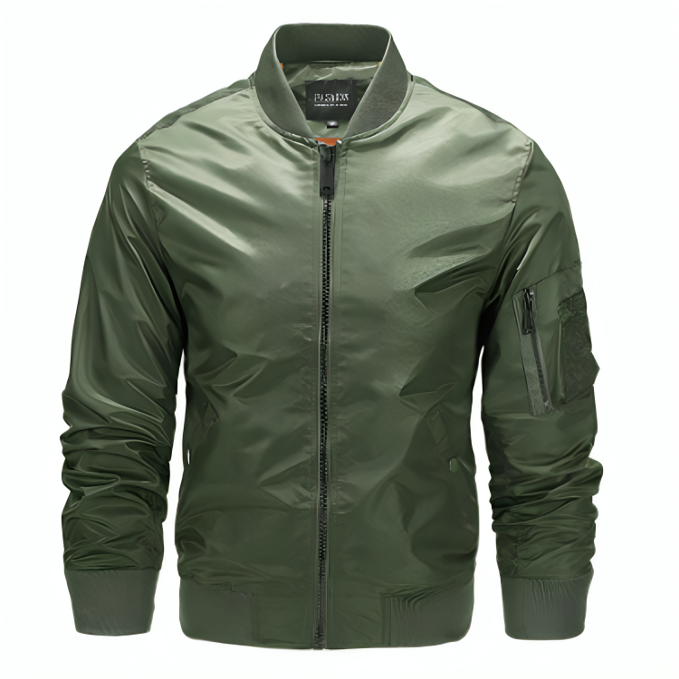 Heren Bomberjack Polyester Waterdicht en Stijlvol