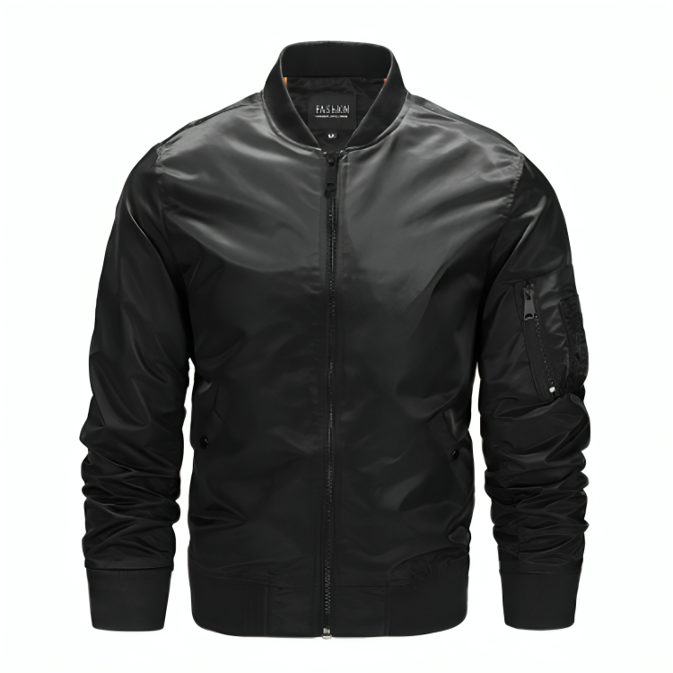 Heren Bomberjack Polyester Waterdicht en Stijlvol - Mode Vibes
