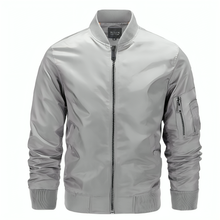 Heren Bomberjack Polyester Waterdicht en Stijlvol