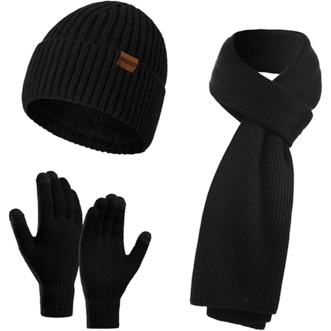 Heren Winter Muts en Handschoenen Set Warm Victor