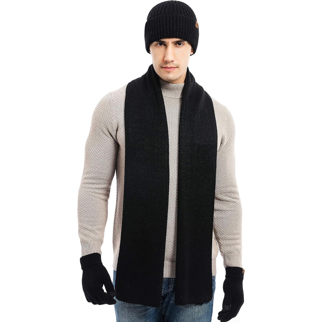 Heren Winter Muts en Handschoenen Set Warm Victor