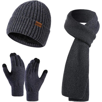 Heren Winter Muts en Handschoenen Set Warm Victor