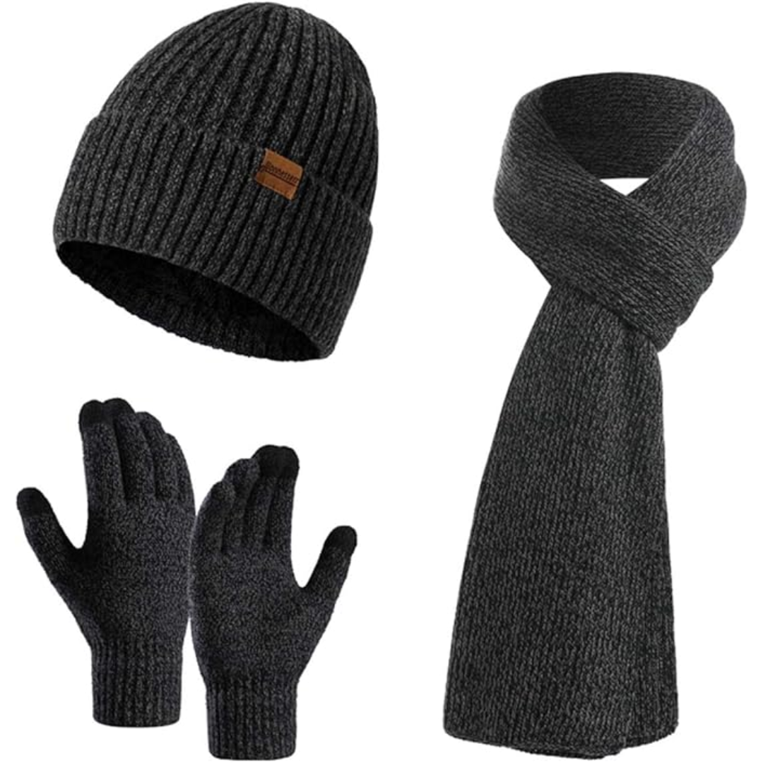 Heren Winter Muts en Handschoenen Set Warm Victor