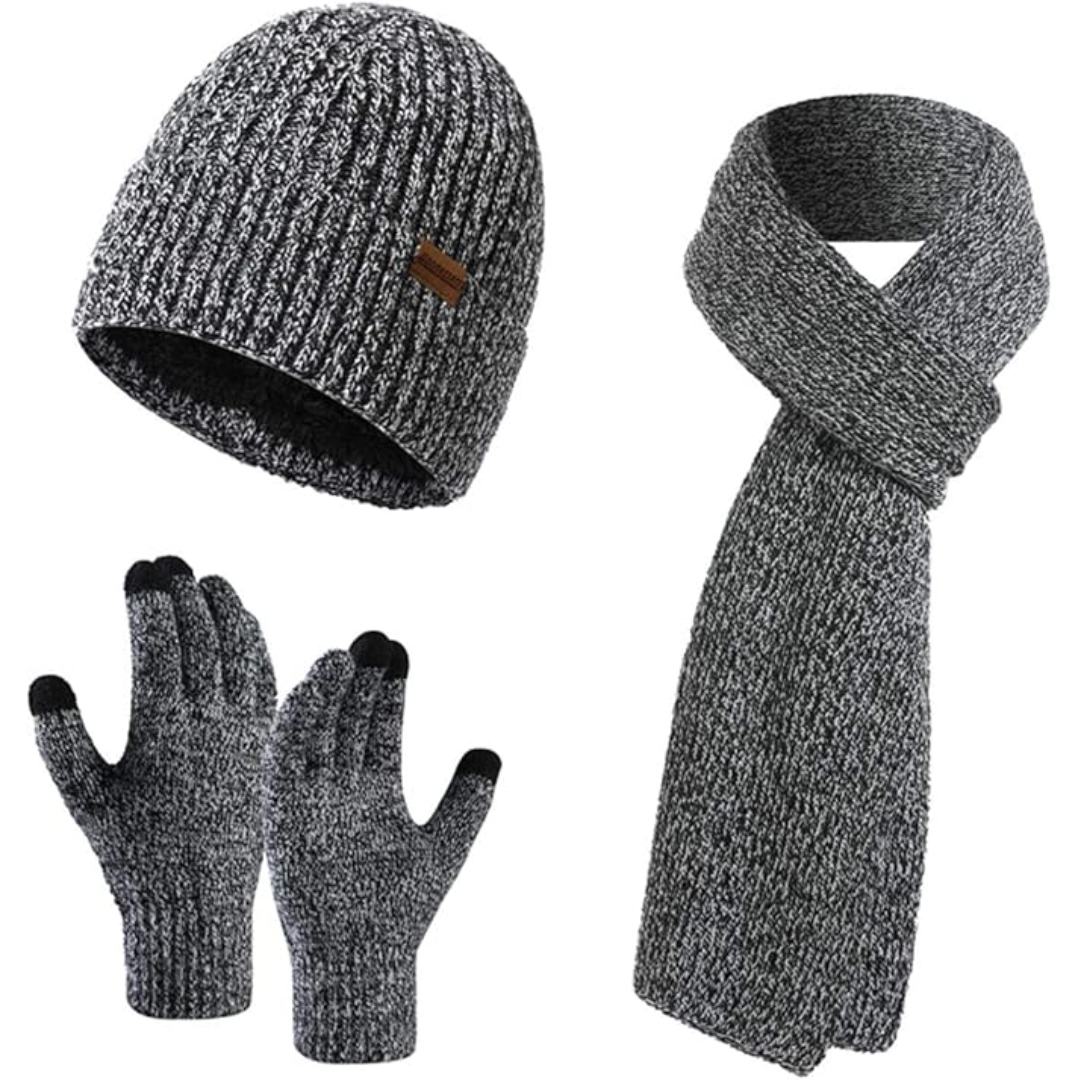 Heren Winter Muts en Handschoenen Set Warm Victor
