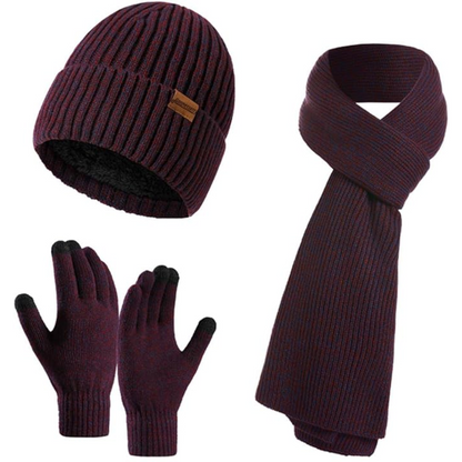 Heren Winter Muts en Handschoenen Set Warm Victor