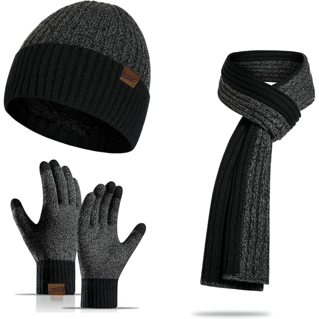 Heren Winter Muts en Handschoenen Set Warm Victor