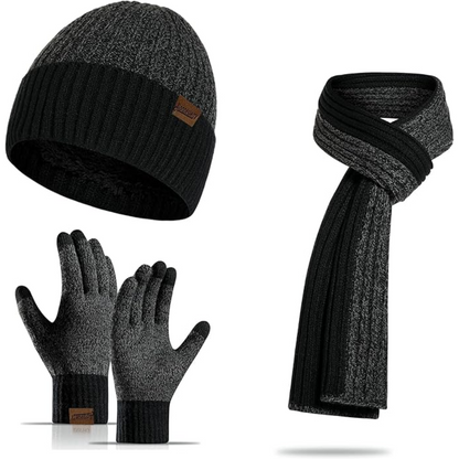 Heren Winter Muts en Handschoenen Set Warm Victor