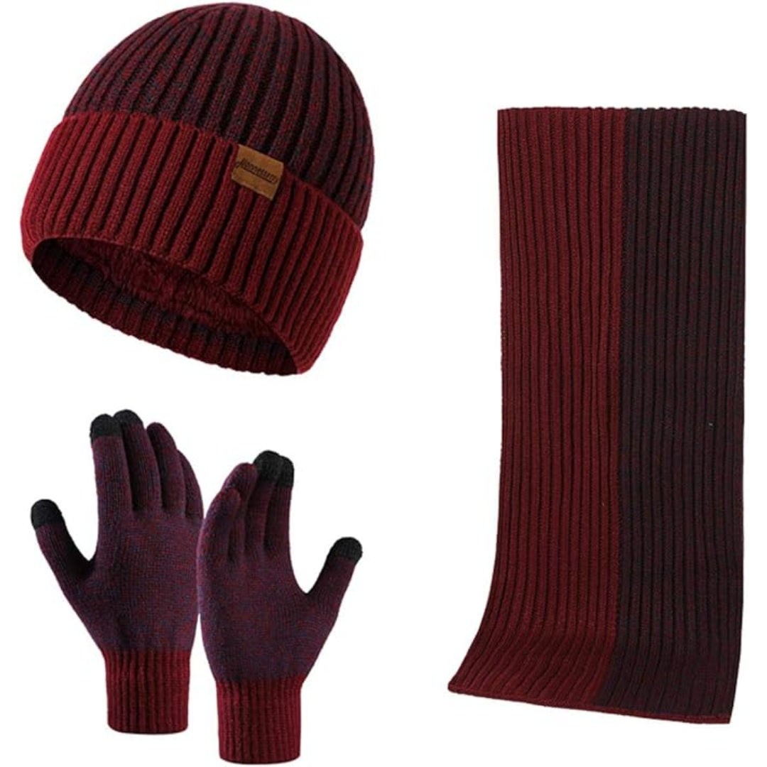 Heren Winter Muts en Handschoenen Set Warm Victor - Mode Vibes