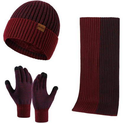 Heren Winter Muts en Handschoenen Set Warm Victor - Mode Vibes