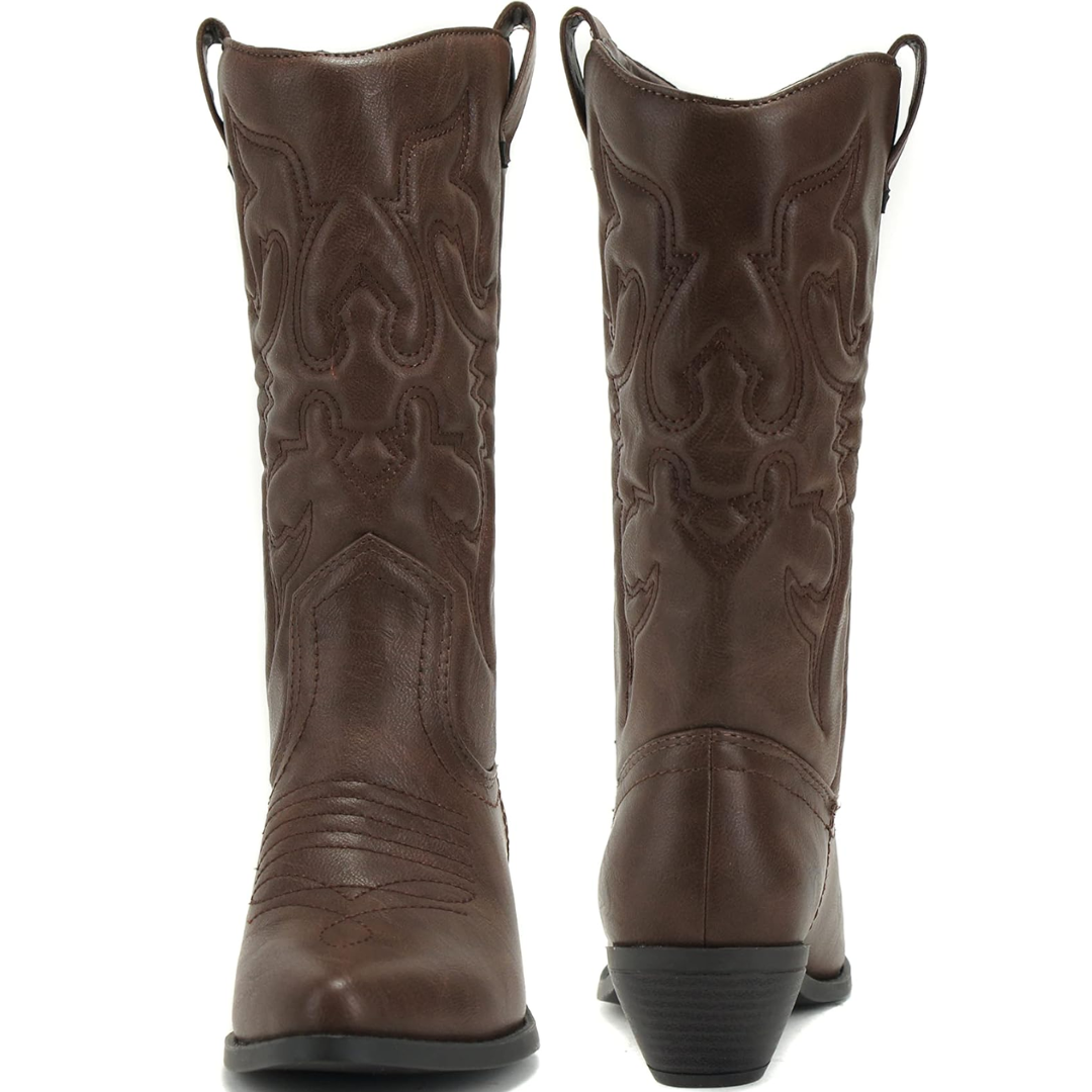Cowboylaarzen Puntige Neus Western Stijl Laarzen - Mode Vibes