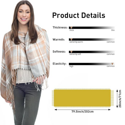 Brede Winter Sjaal Plaid Warm en Zacht
