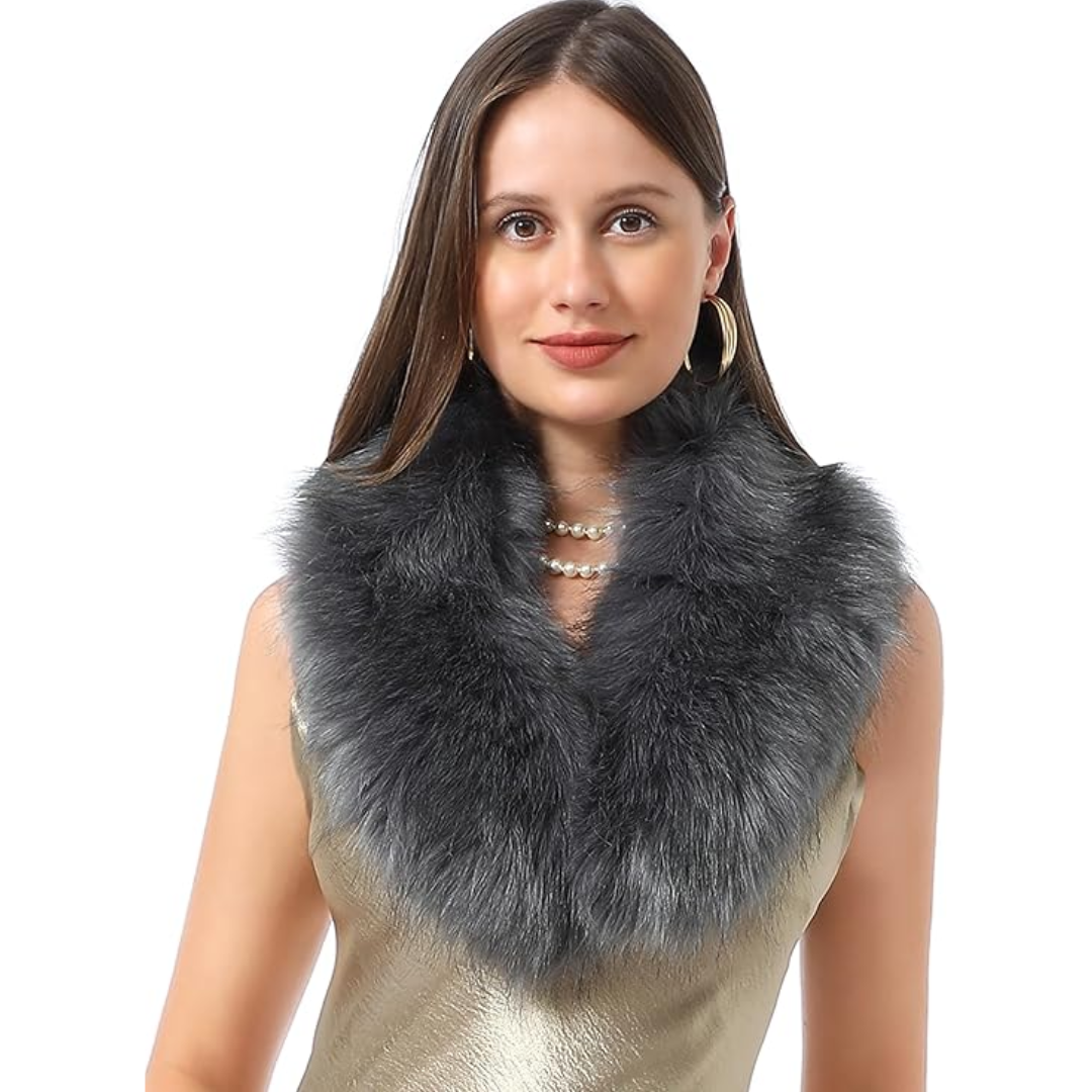 Nekwarmer Sjaal Imitatiebont Zacht Luxe Daisy