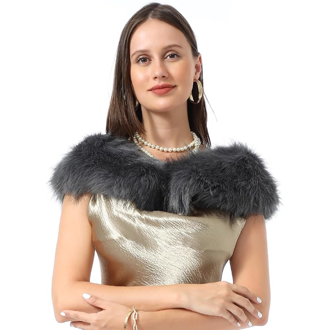 Nekwarmer Sjaal Imitatiebont Zacht Luxe Daisy