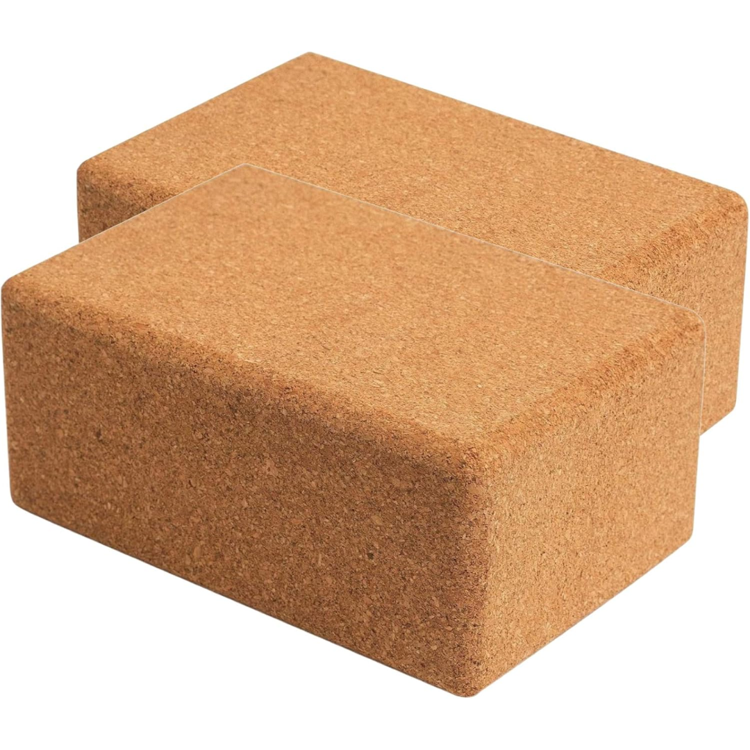 Yoga Blokken Set van 2 - Natuurlijke Kurk Antislip Geurvrij - Mode Vibes