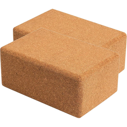 Yoga Blokken Set van 2 - Natuurlijke Kurk Antislip Geurvrij - Mode Vibes