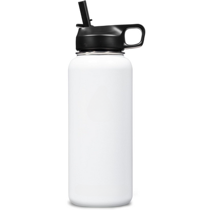 RVS Waterfles Isolerend met Rietje voor Warme en Koude Dranken - Mode Vibes