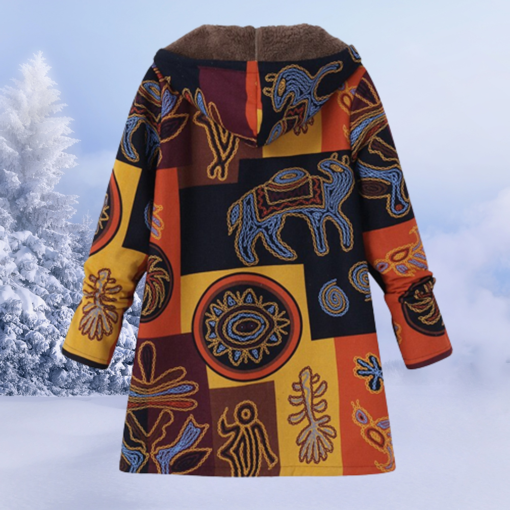 Floral Winter Set Dames – Warme Kledingset met Bloemenprint