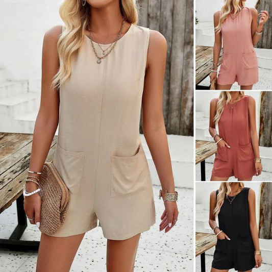 Mouwloze Jumpsuit Trendy Zomerjurk Dames - Mode Vibes