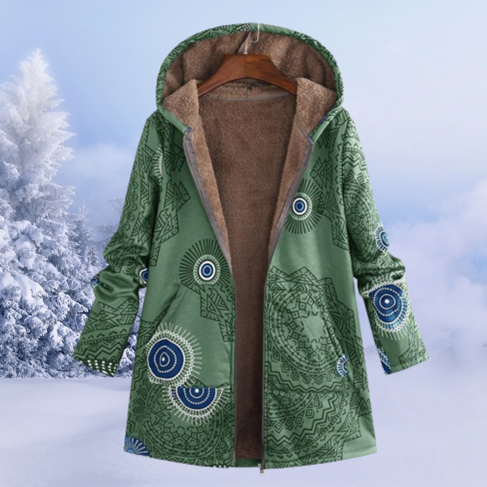 Floral Winter Set Dames – Warme Kledingset met Bloemenprint