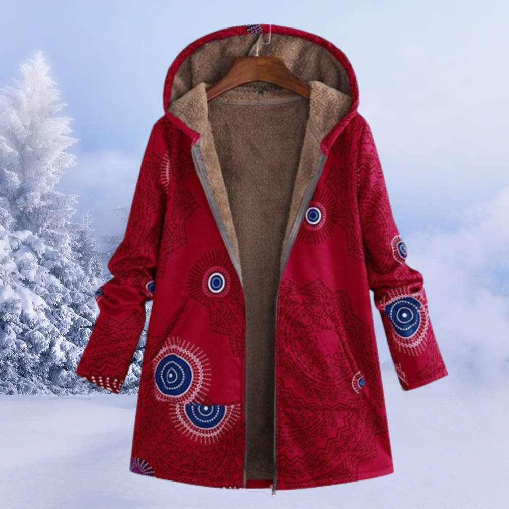 Floral Winter Set Dames – Warme Kledingset met Bloemenprint