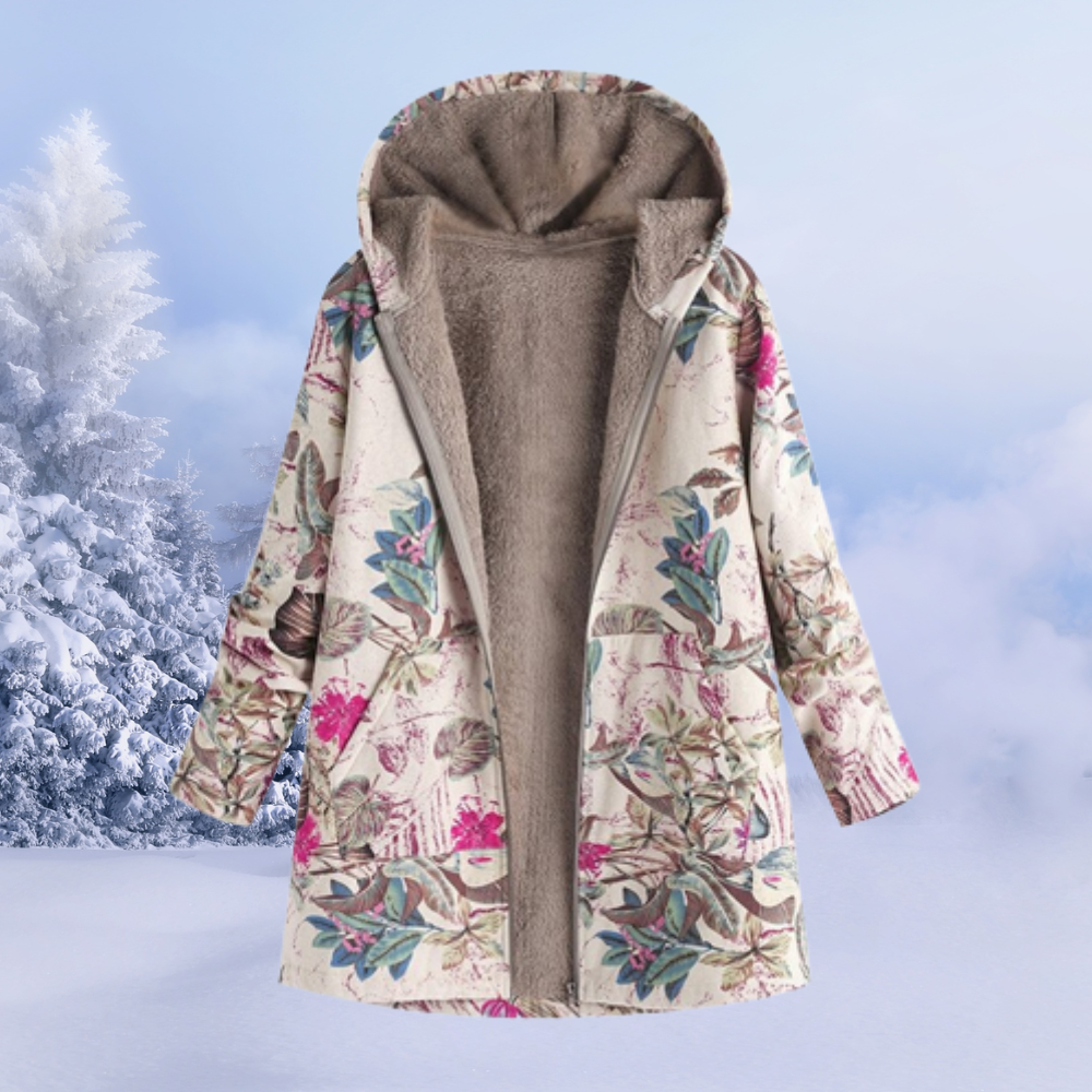 Dames Jas met Opvallende Print – Comfortabel en Stijlvol