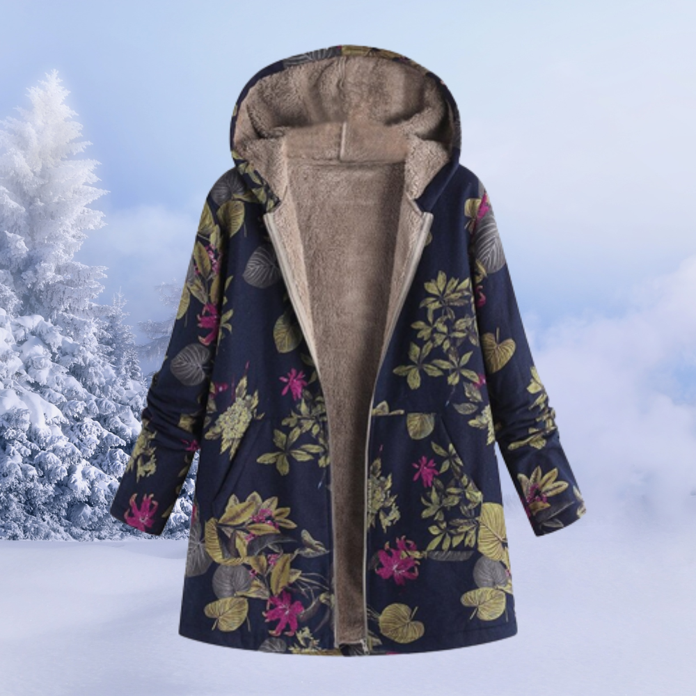 Floral Winter Set Dames – Warme Kledingset met Bloemenprint