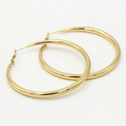 Gouden Oorringen 60mm Luxe Mode Sieraden - Mode Vibes
