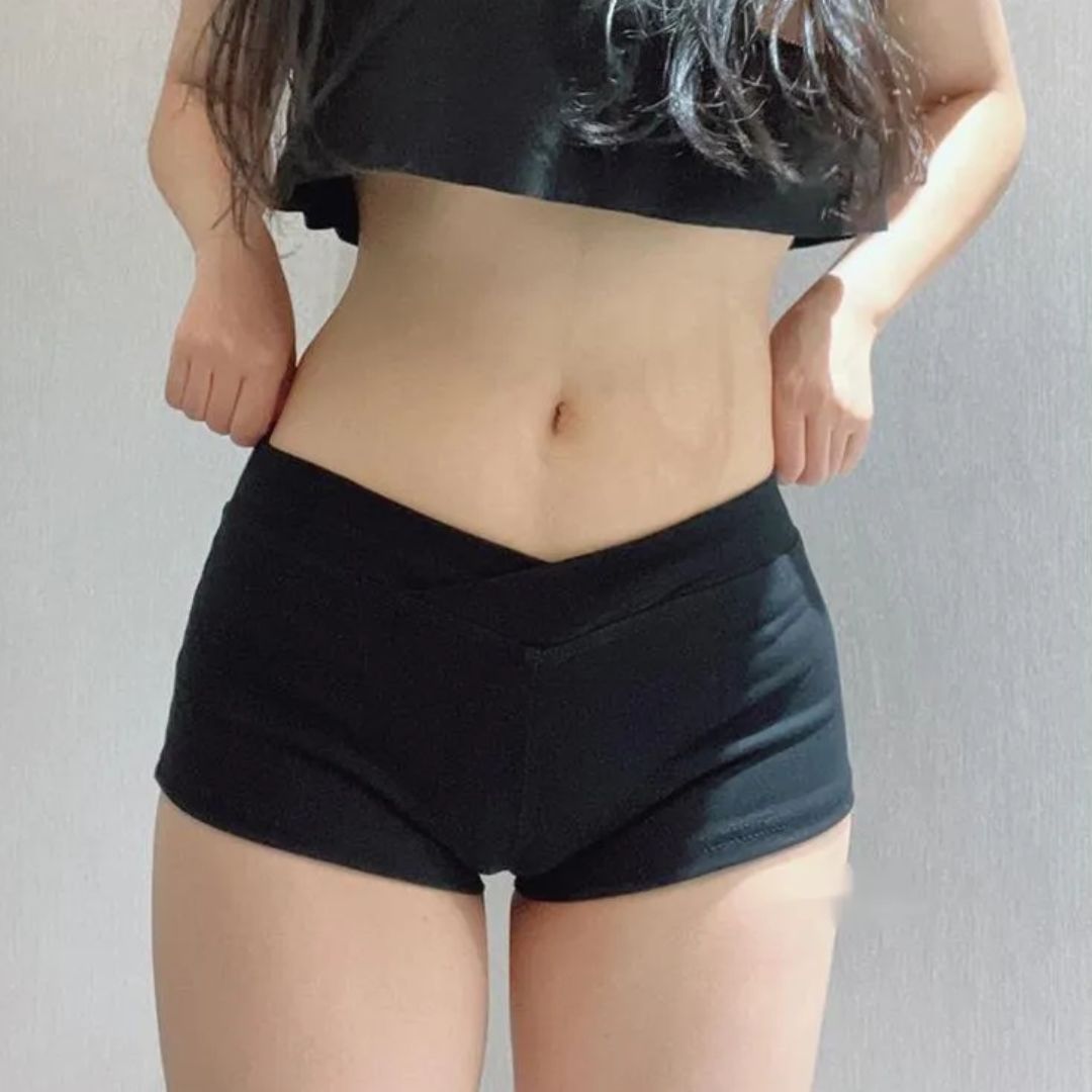 Vrouwelijke Sportshort ZwartSexy Sportbroek - Mode Vibes