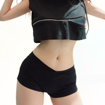 Vrouwelijke Sportshort ZwartSexy Sportbroek