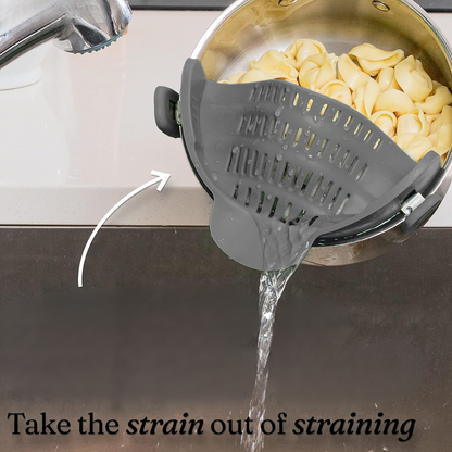 Silicone Zeef - Hittebestendig Clip-On Vergiet voor Pasta en Groenten