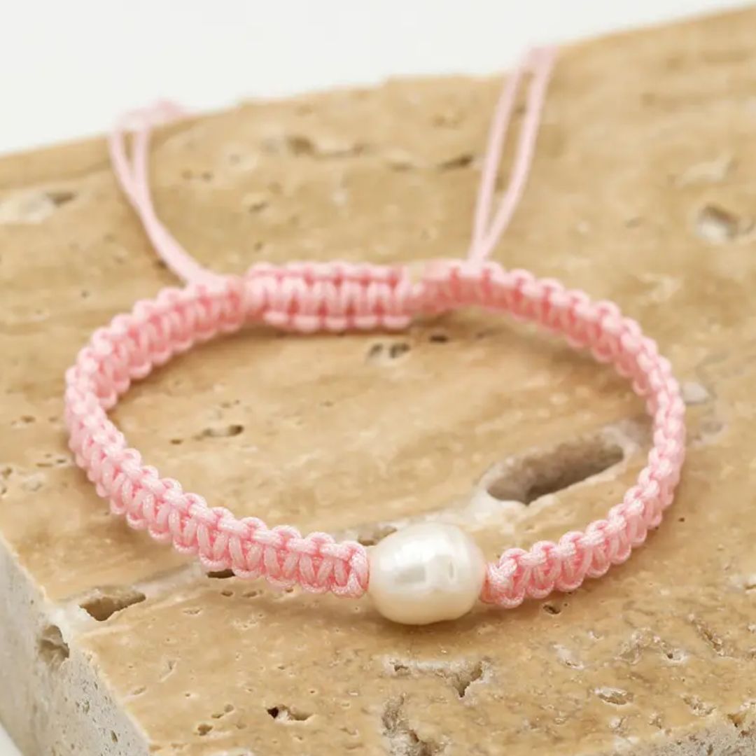 Roze Parel Armband Veelzijdig en Trendy