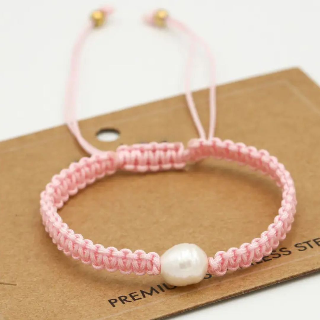 Roze Parel Armband Veelzijdig en Trendy