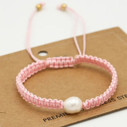 Roze Parel Armband Veelzijdig en Trendy