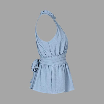 Haltertop Vrouw Zomer Mode Veelzijdig