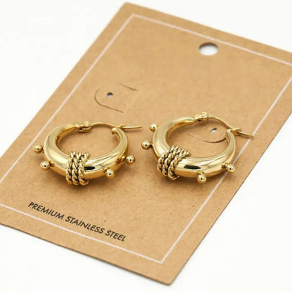 Bali Creolen Oorbellen Luxe Gouden Opvallend Design