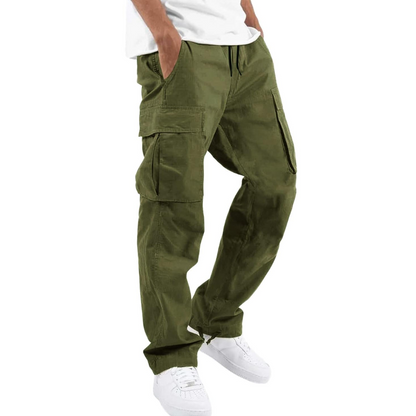 Heren Joggers Cargo Broek Casual Zwart