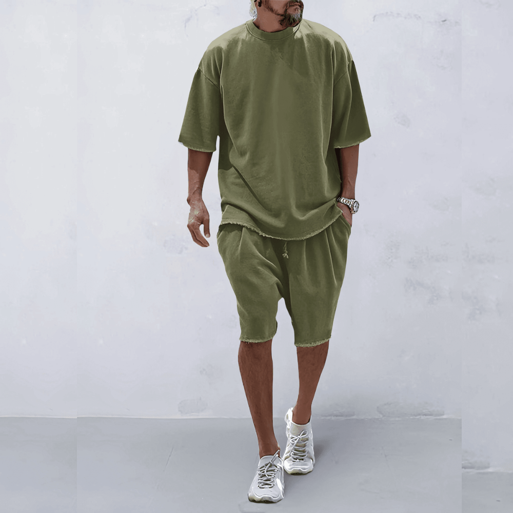 Heren Oversized T-shirt en Shorts Set Zomer Comfortabel - Mode Vibes