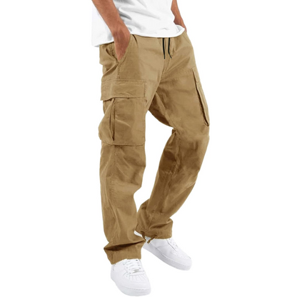Heren Joggers Cargo Broek Casual Zwart